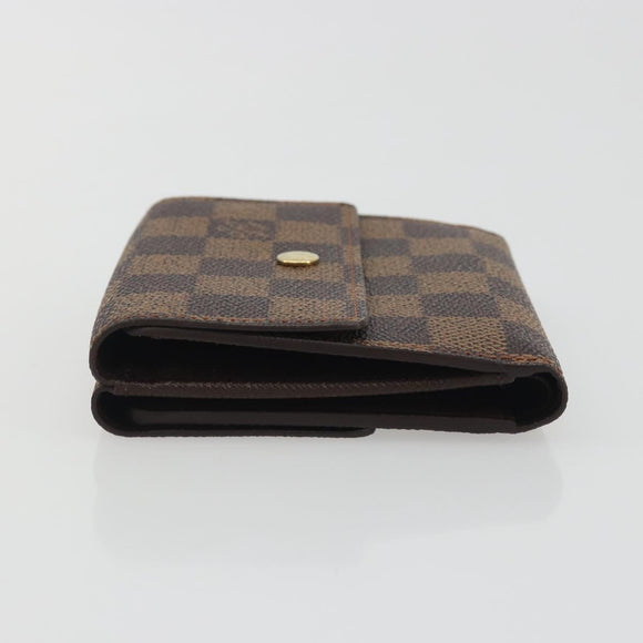 LOUIS VUITTON Damier Ebene Portefeuille Elise Wallet N61654 LV Auth 193590V