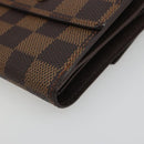 LOUIS VUITTON Damier Ebene Portefeuille Elise Wallet N61654 LV Auth 193590V-7