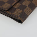 LOUIS VUITTON Damier Ebene Portefeuille Elise Wallet N61654 LV Auth 193590V-14