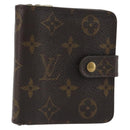 LOUIS VUITTON Monogram Compact Zip Wallet M61667 LV Auth 193592-1