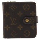 LOUIS VUITTON Monogram Compact Zip Wallet M61667 LV Auth 193592-2