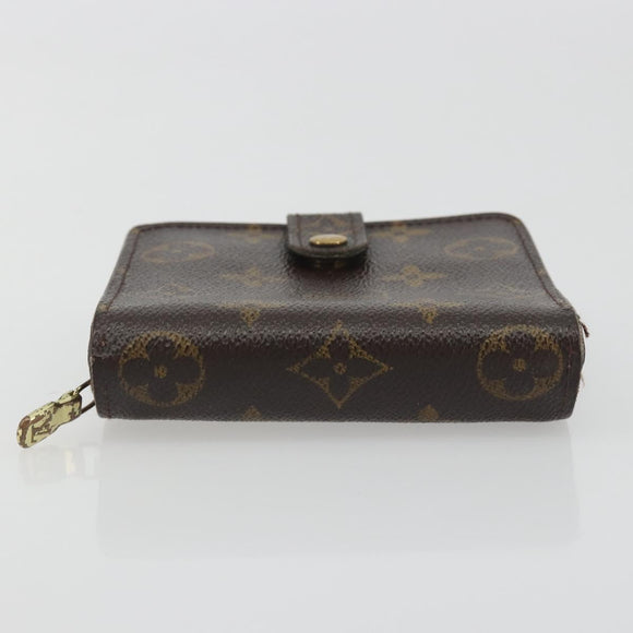 LOUIS VUITTON Monogram Compact Zip Wallet M61667 LV Auth 193592