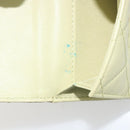 CHANEL Matelasse 2.55 Wallet Lamb Skin Green Gold CC Auth 193593A-8