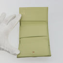 CHANEL Matelasse 2.55 Wallet Lamb Skin Green Gold CC Auth 193593A-21