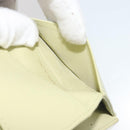 CHANEL Matelasse 2.55 Wallet Lamb Skin Green Gold CC Auth 193593A-23