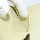 CHANEL Matelasse 2.55 Wallet Lamb Skin Green Gold CC Auth 193593A-24