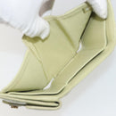 CHANEL Matelasse 2.55 Wallet Lamb Skin Green Gold CC Auth 193593A-9