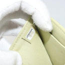 CHANEL Matelasse 2.55 Wallet Lamb Skin Green Gold CC Auth 193593A-10