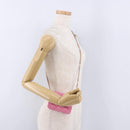CHANEL Matelasse Chain Shoulder Pouch Tweed Pink Gold CC Auth 193594SAM-23