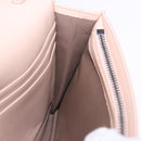 BOTTEGA VENETA INTRECCIATO Chain Shoulder Bag Leather Pink Auth 193595A-19