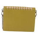 BOTTEGA VENETA INTRECCIATO Chain Shoulder Bag Leather Pink Auth 193595A-3