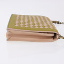 BOTTEGA VENETA INTRECCIATO Chain Shoulder Bag Leather Pink Auth 193595A-4