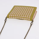 BOTTEGA VENETA INTRECCIATO Chain Shoulder Bag Leather Pink Auth 193595A-6