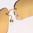 CHANEL COCO Mark Sunglasses metal Gold Tone CC Auth 193597V-15
