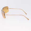 CHANEL COCO Mark Sunglasses metal Gold Tone CC Auth 193597V-6