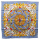 HERMES Carre 90 Scarf Silk Blue Auth 193599M-1