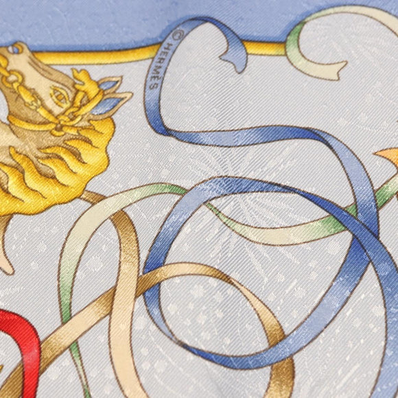 HERMES Carre 90 Scarf Silk Blue Auth 193599M