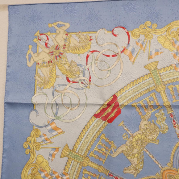 HERMES Carre 90 Scarf Silk Blue Auth 193599M