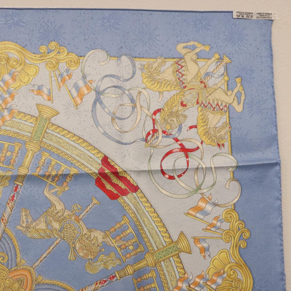 HERMES Carre 90 Scarf Silk Blue Auth 193599M