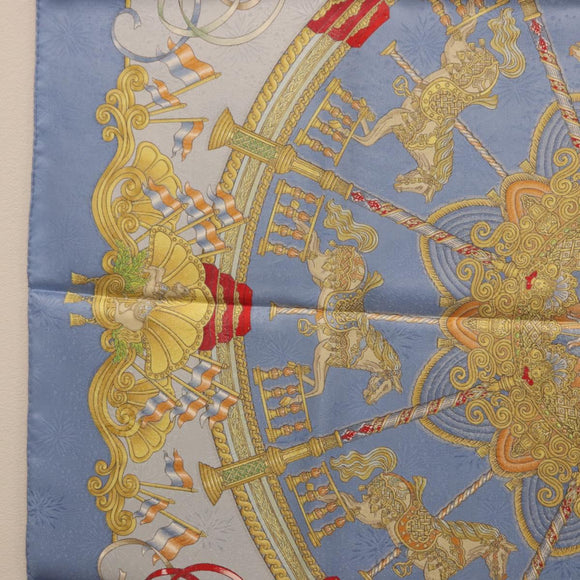 HERMES Carre 90 Scarf Silk Blue Auth 193599M