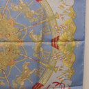 HERMES Carre 90 Scarf Silk Blue Auth 193599M-18