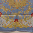 HERMES Carre 90 Scarf Silk Blue Auth 193599M-20