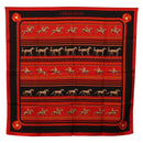 HERMES Carre 90 Scarf Silk Red Auth 193600M-1