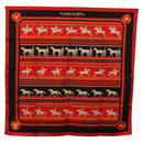 HERMES Carre 90 Scarf Silk Red Auth 193600M-13
