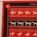 HERMES Carre 90 Scarf Silk Red Auth 193600M-14