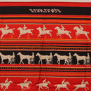 HERMES Carre 90 Scarf Silk Red Auth 193600M-15
