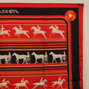 HERMES Carre 90 Scarf Silk Red Auth 193600M-16