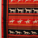 HERMES Carre 90 Scarf Silk Red Auth 193600M-17