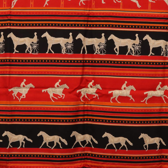 HERMES Carre 90 Scarf Silk Red Auth 193600M