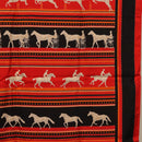 HERMES Carre 90 Scarf Silk Red Auth 193600M-19