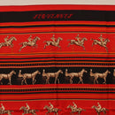 HERMES Carre 90 Scarf Silk Red Auth 193600M-3