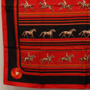 HERMES Carre 90 Scarf Silk Red Auth 193600M-8