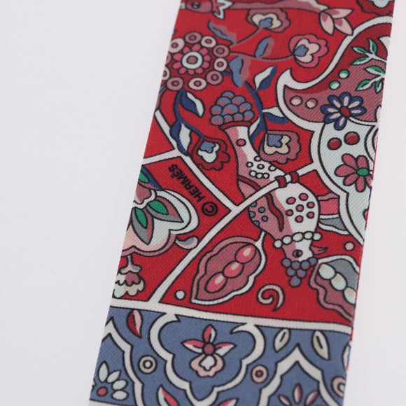 HERMES Twilly Scarf Silk Red Auth 193601M