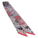 HERMES Twilly Scarf Silk Red Auth 193601M-2