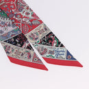HERMES Twilly Scarf Silk Red Auth 193601M-4
