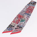 HERMES Twilly Scarf Silk Red Auth 193601M-8