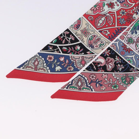 HERMES Twilly Scarf Silk Red Auth 193601M