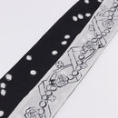 CHANEL Scarf Silk Gray CC Auth 193602M-10