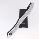 CHANEL Scarf Silk Gray CC Auth 193602M-13