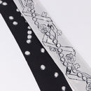 CHANEL Scarf Silk Gray CC Auth 193602M-5