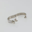 HERMES Click H Bracelet metal White Auth 193604M-11