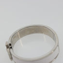 HERMES Click H Bracelet metal White Auth 193604M-9