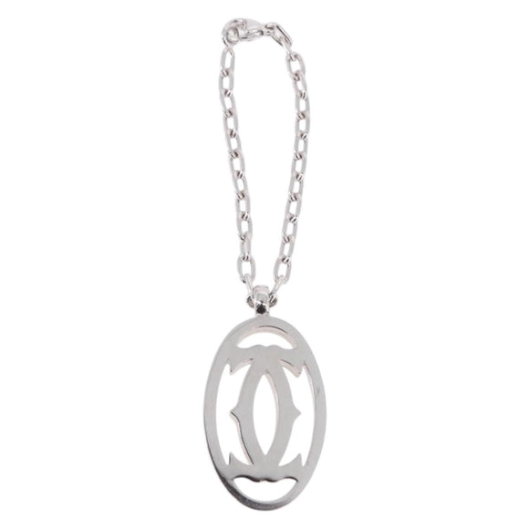 CARTIER Key Holder metal Silver Auth 193608V