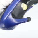 SAINT LAURENT Pumps Leather 37 Blue Auth 193709M-21