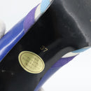 SAINT LAURENT Pumps Leather 37 Blue Auth 193709M-22