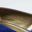 SAINT LAURENT Pumps Leather 37 Blue Auth 193709M-25